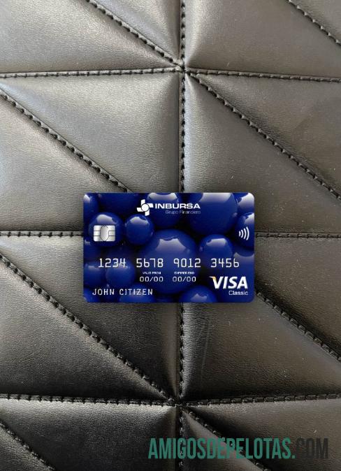 México Inbursa Bank Visa Classic Cartão Photolook Frente exemplo